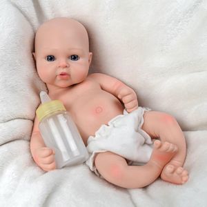 Reborn Baby Dolls Silicone Body Flexible Limbs With Accessories Gift 12 Inch